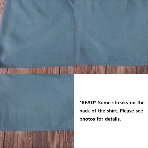 *READ* COS Womens Large Draped Wide Fit Shirt 3/4 Sleeves Button Up Boxy Top - Picture 2 of 14